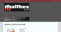 Desktop Screenshot of matthes-elektro.de